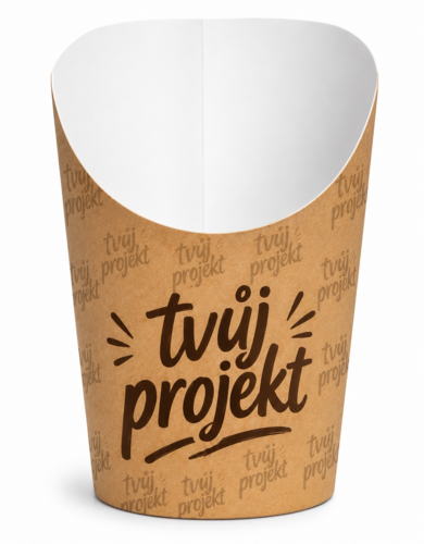 Papírový kornout s potiskem