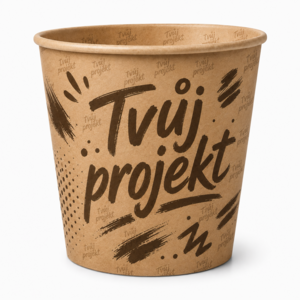 Papírové kbelíky s potiskem